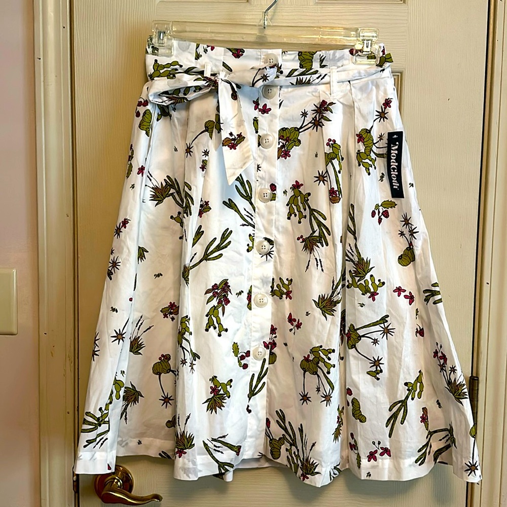 NWT Women’s ModCloth Cactus Swing Skirt Size S